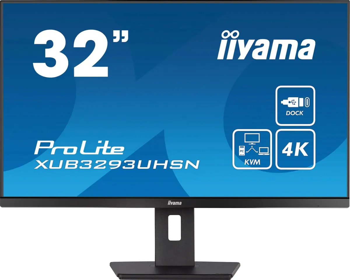 

31.5" Монитор iiyama XUB3293UHSN-B5 черный 60Hz 3840x2160 IPS, XUB3293UHSN-B5