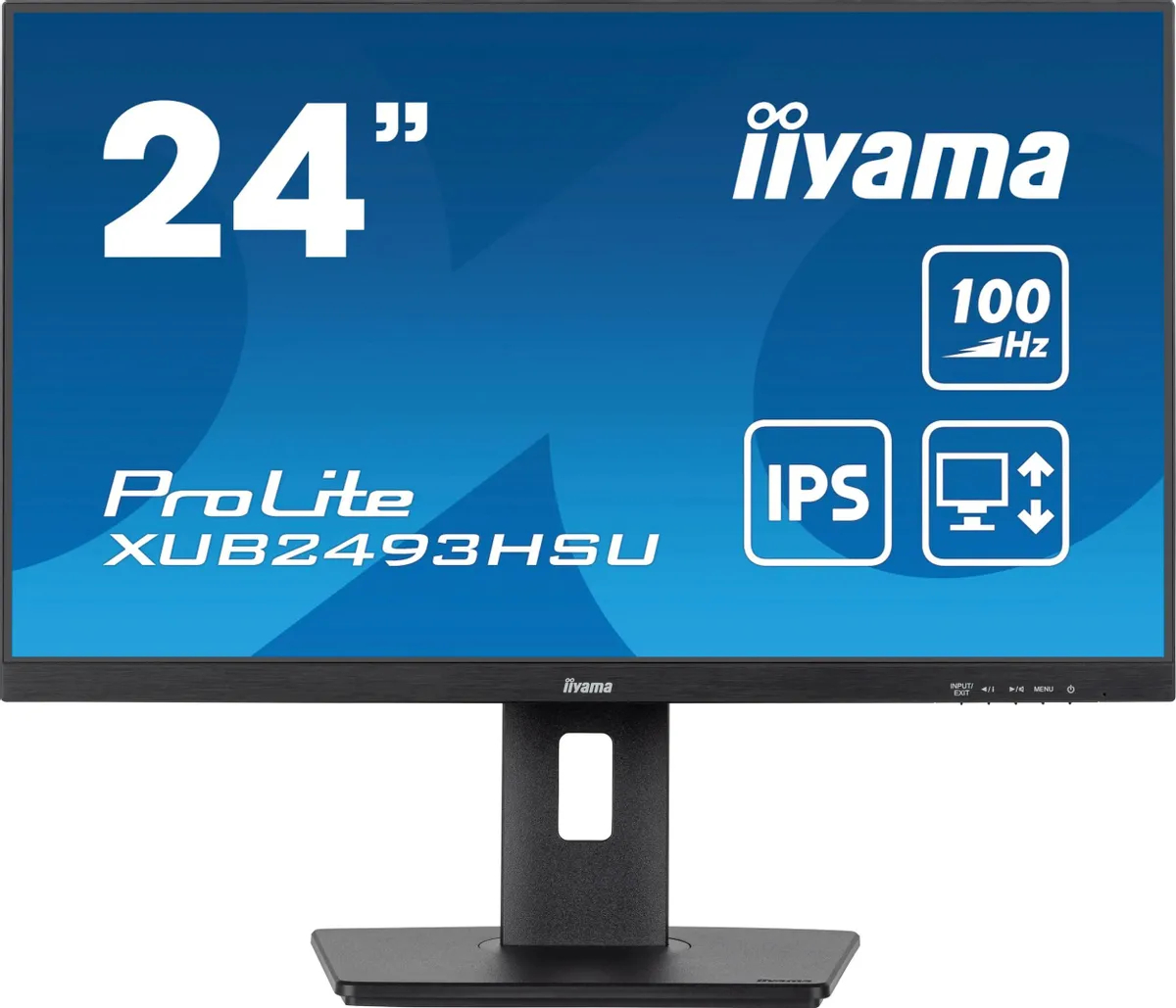 

23.8" Монитор iiyama ProLite XUB2493HSU-B6 черный 100Hz 1920x1080 IPS, ProLite XUB2493HSU-B6