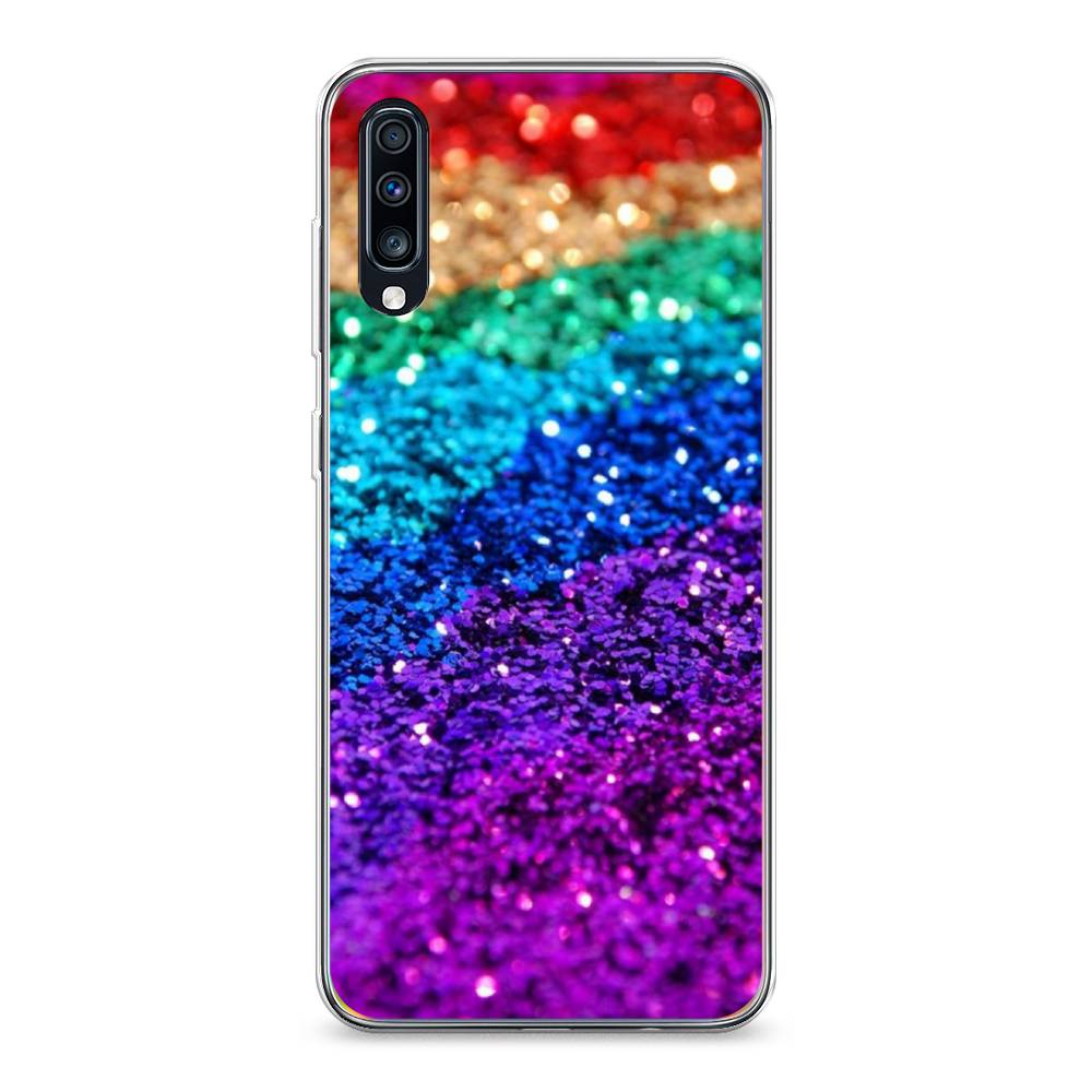 

Чехол Awog на Samsung Galaxy A70 "Блестящая радуга рисунок", Разноцветный, 28150-3