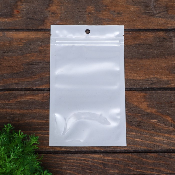 

Пакет Zip-lock ПП, белый, со сплошным окном, плоский, еврослот 12x20 см (50 шт.)