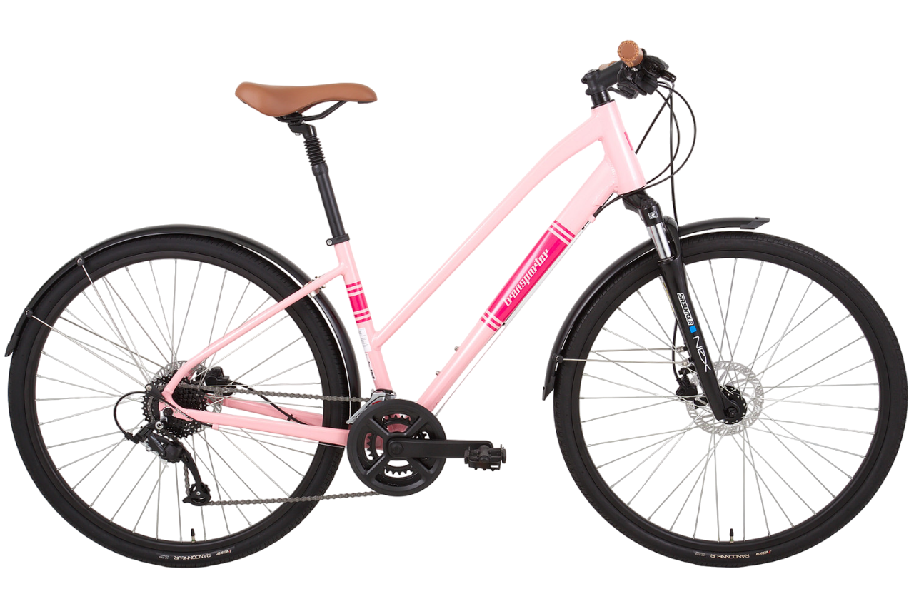 Женский велосипед Titan Racing Transporter Madison, год 2024, цвет Розовый, ростовка 16