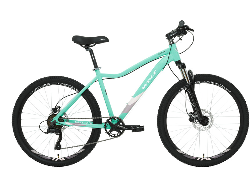 Женский велосипед Welt Floxy 1.0 HD 27, год 2024, цвет Зеленый, ростовка 15