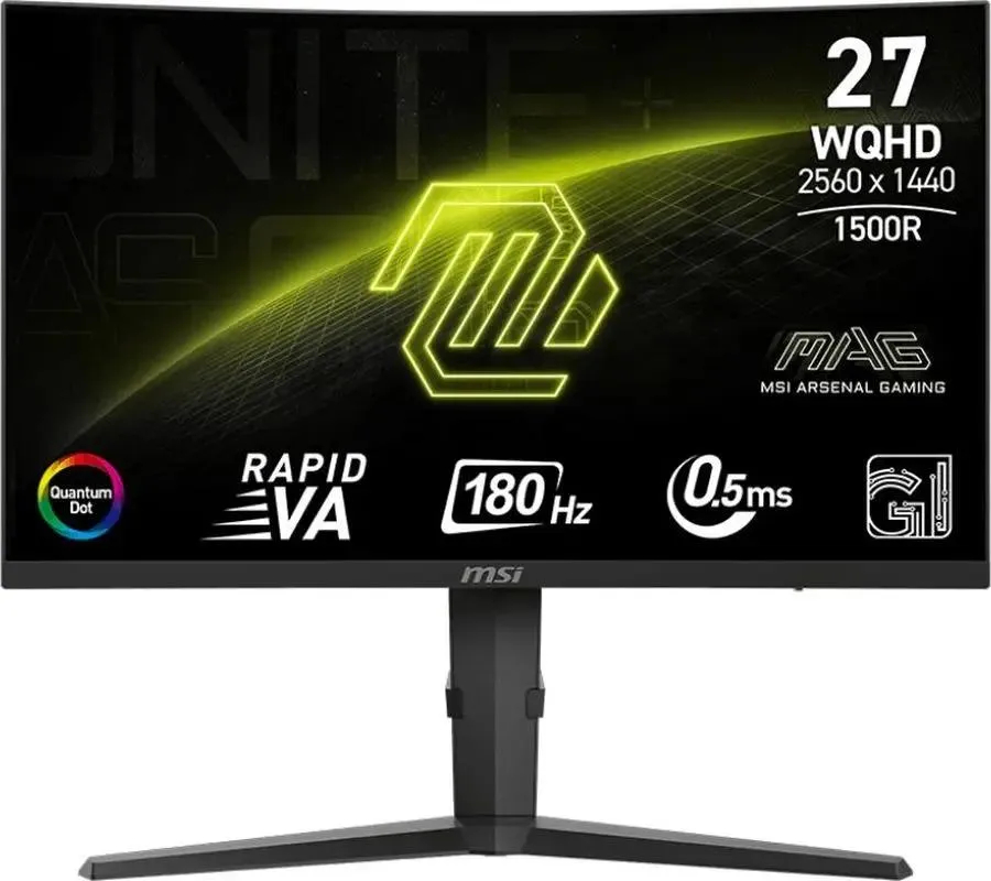 

27" Монитор MSI MAG 275CQRF QD E2 черный 180Hz 2560x1440 VA, MAG 275CQRF QD E2