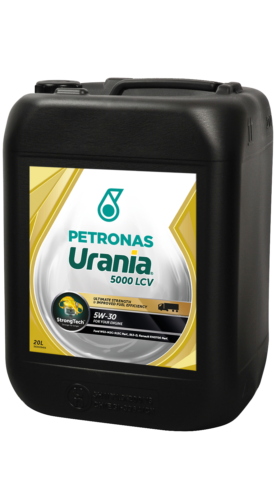 фото Моторное масло petronas urania 5000 lcv синт. 5w-30 sn 20 л./71712rk1eu