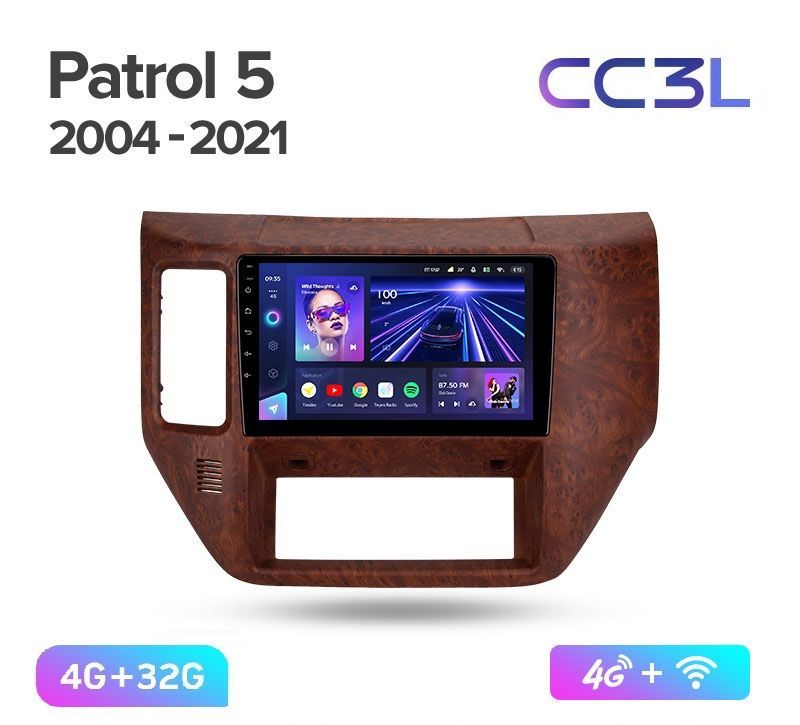 Магнитола TEYES NISSAN PATROL 2004-2021 г. 4/32ГБ Android 10, IPS экран, DSP, 4G модем, чи