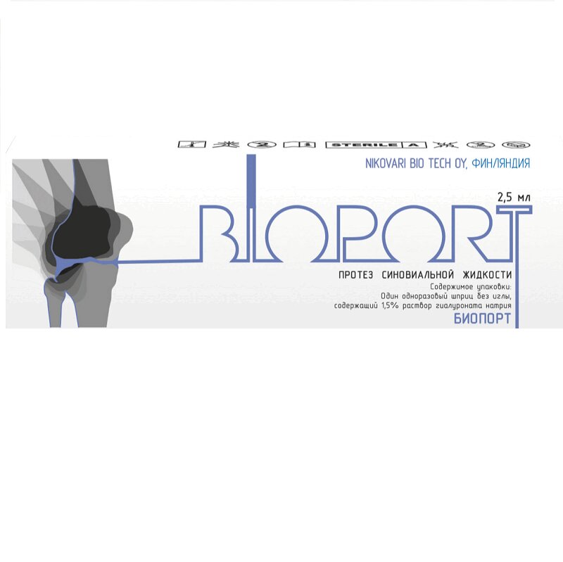 Купить Биопорт Протез синовиальной жидкости 1, 5% шприц 2, 5мл №1, Максиджин Байтек Инк