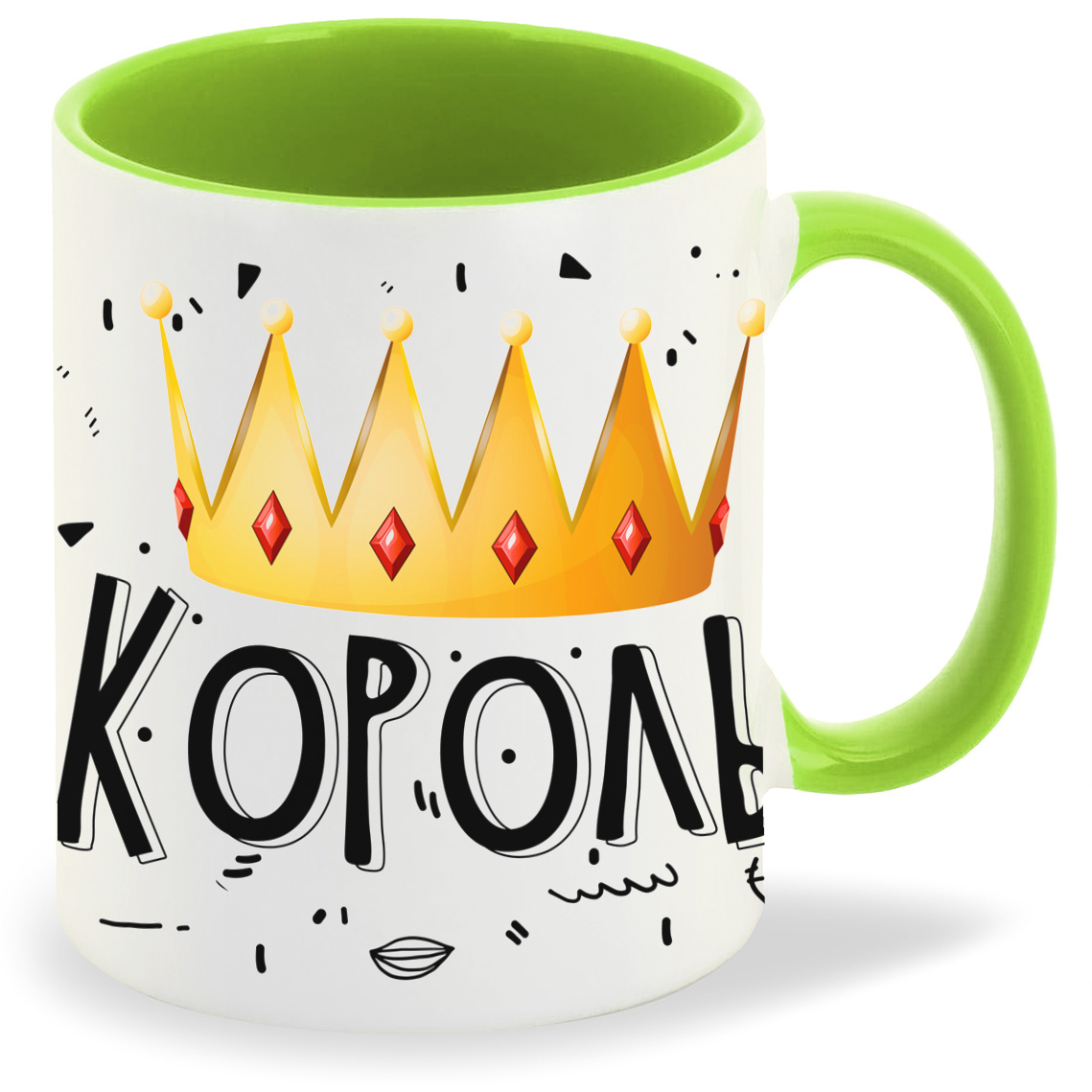 

Кружка CoolPodarok Король ее сердца, Король ее сердца