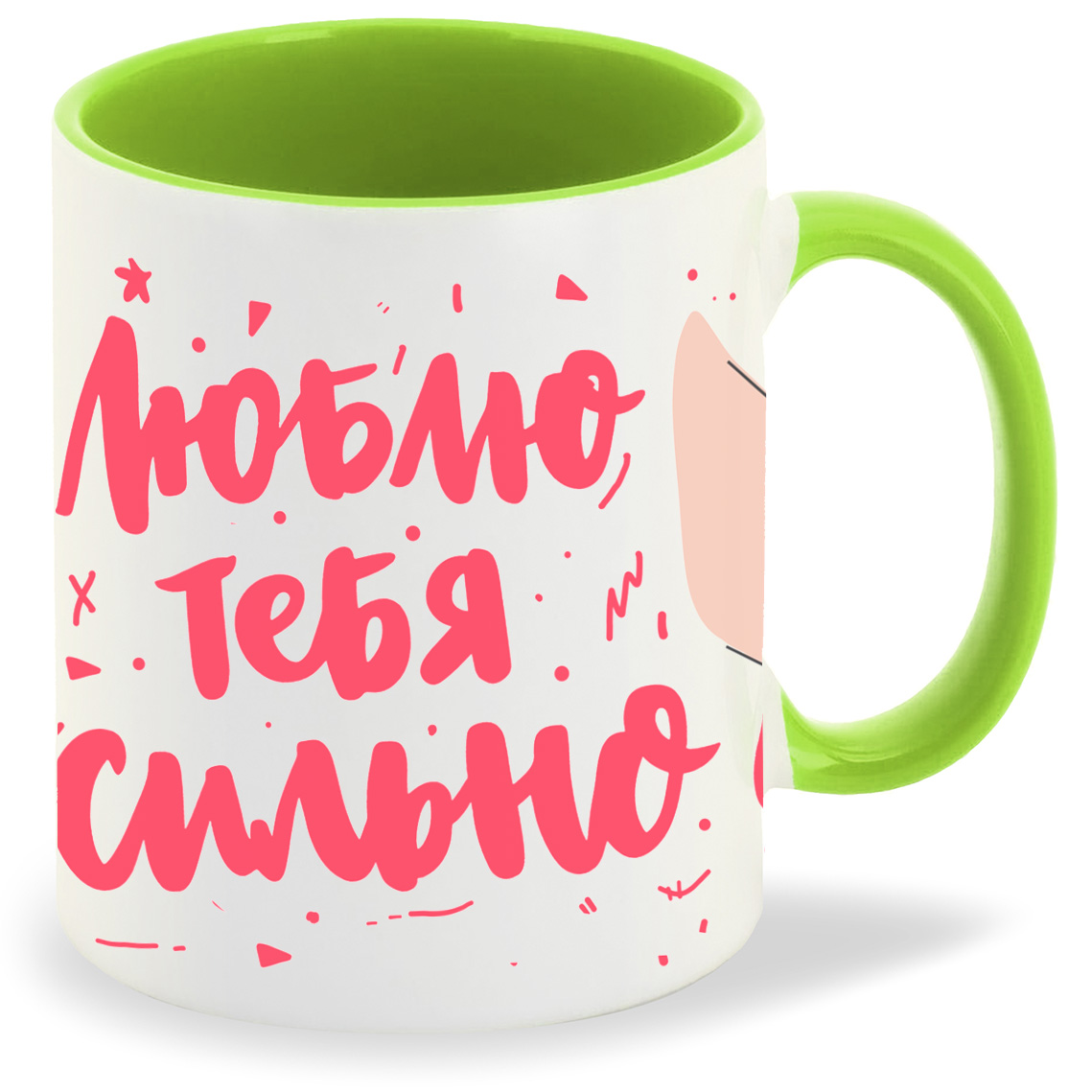 

Кружка CoolPodarok Люблю тебя сильно, Люблю тебя сильно
