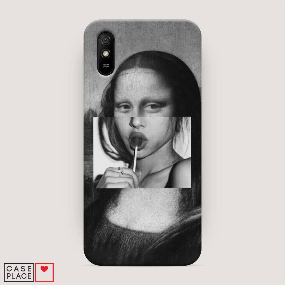 

Пластиковый чехол "Mona Lisa sucking lollipop" на Xiaomi Redmi 9A, 38920-7