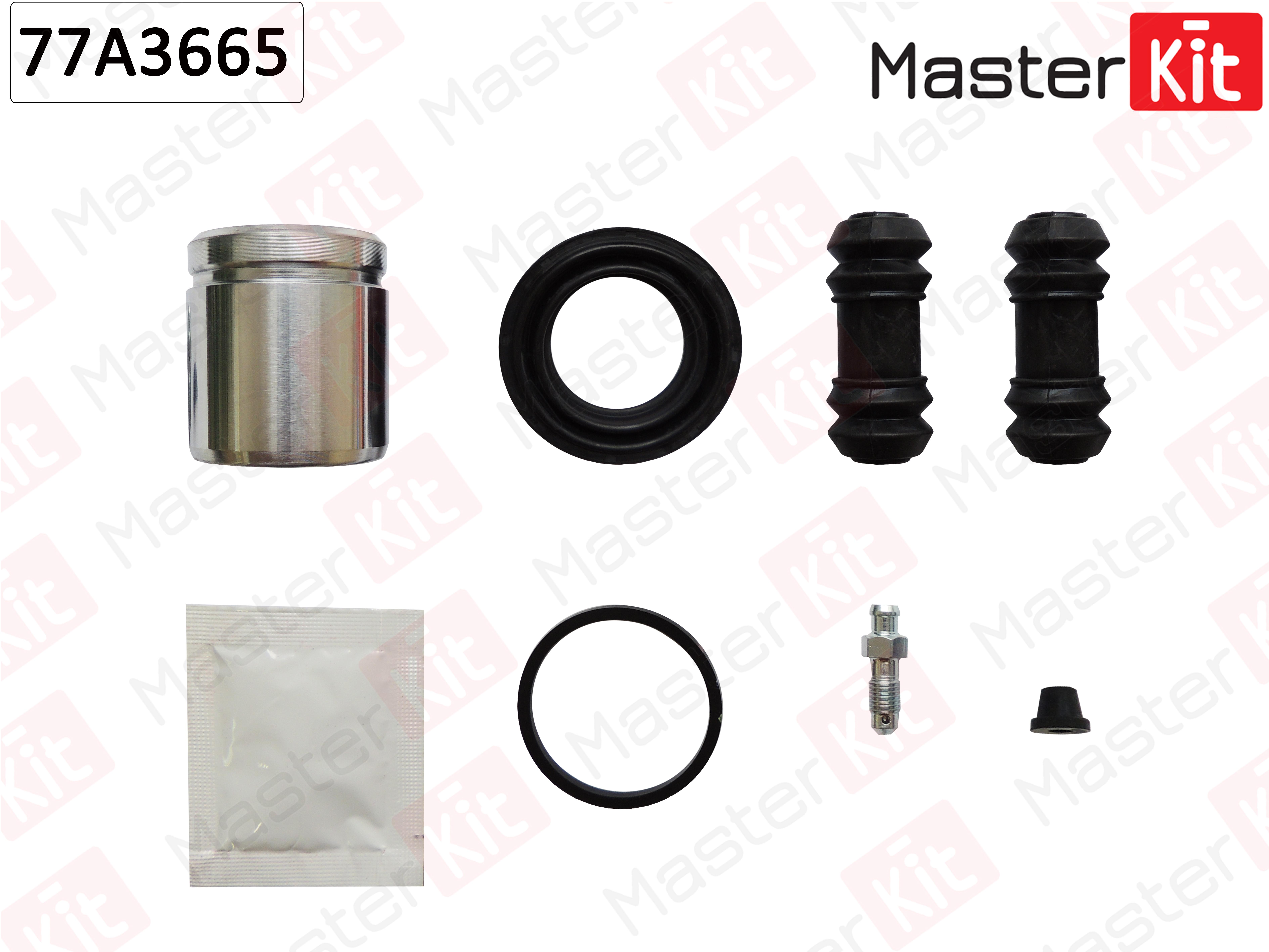 

Ремкомплект Тормозного Суппорта + Поршень Mercedes M-Class (W163) 2-98->6-05 MasterKit 77A