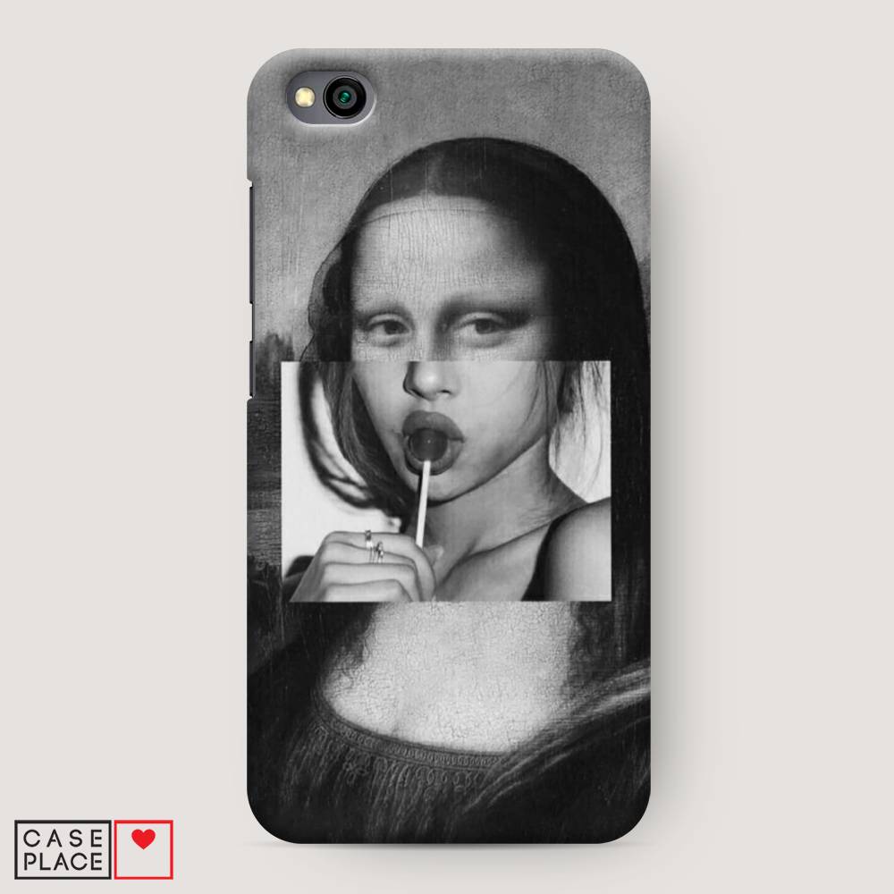 

Пластиковый чехол "Mona Lisa sucking lollipop" на Xiaomi Redmi Go, 35120-7