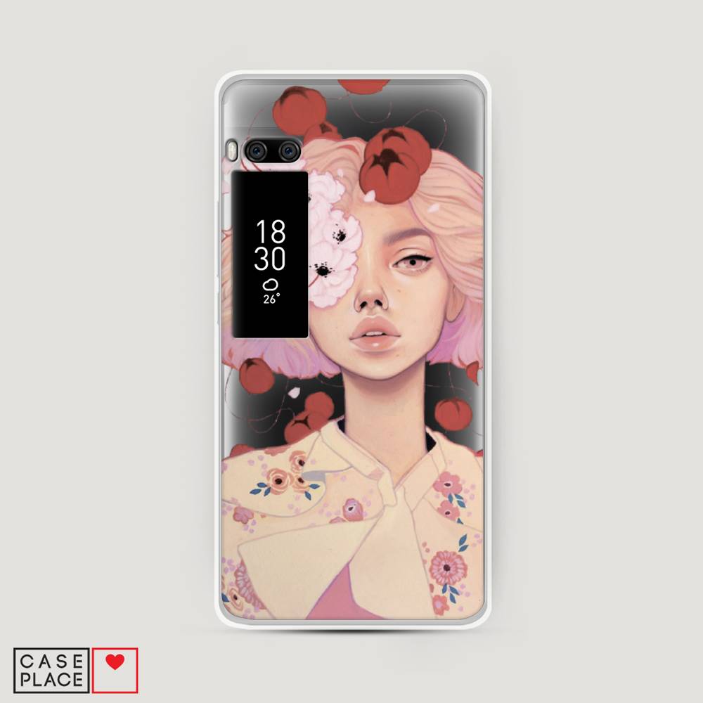 

Чехол Awog на Meizu Pro 7 "Цветочная анархия", Бежевый;розовый;красный, 71850-7