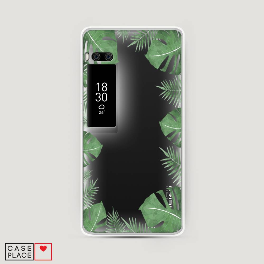 

Чехол Awog на Meizu Pro 7 "Листья папоротника рамка", Зеленый, 71850-8