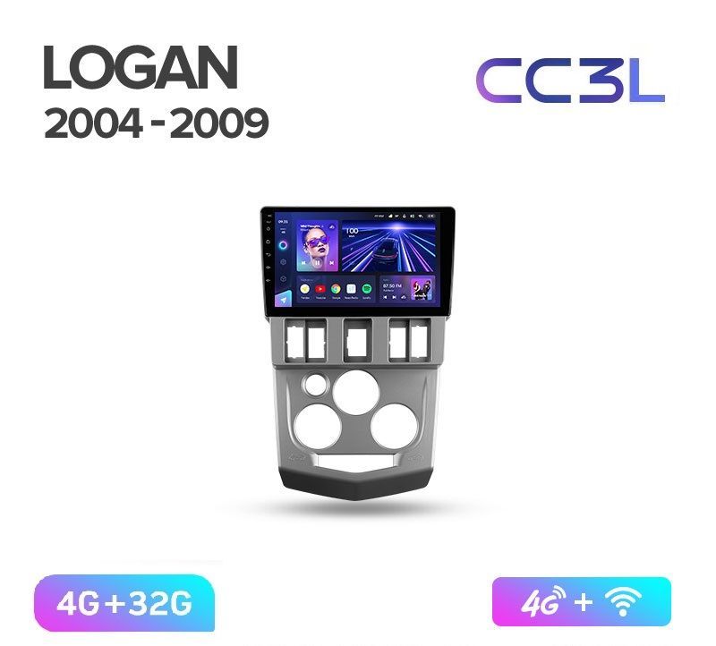 Магнитола TEYES RENAULT LOGAN 2004-2009 г CC3L 432ГБ Android 10 IPS экран DSP 4G моде 4489000₽