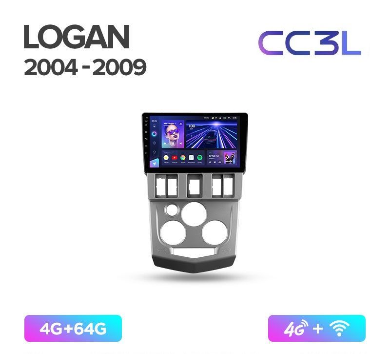 Магнитола TEYES RENAULT LOGAN 2004-2009 г CC3L 464ГБ Android 10 IPS экран DSP 4G моде 4689000₽