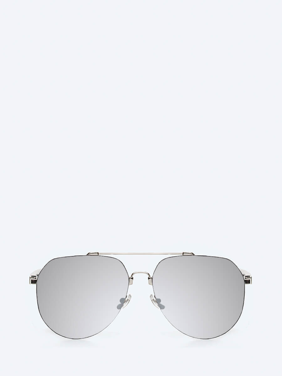 Солнезащитные очки мужские Vitacci EV24041-2 серебряные