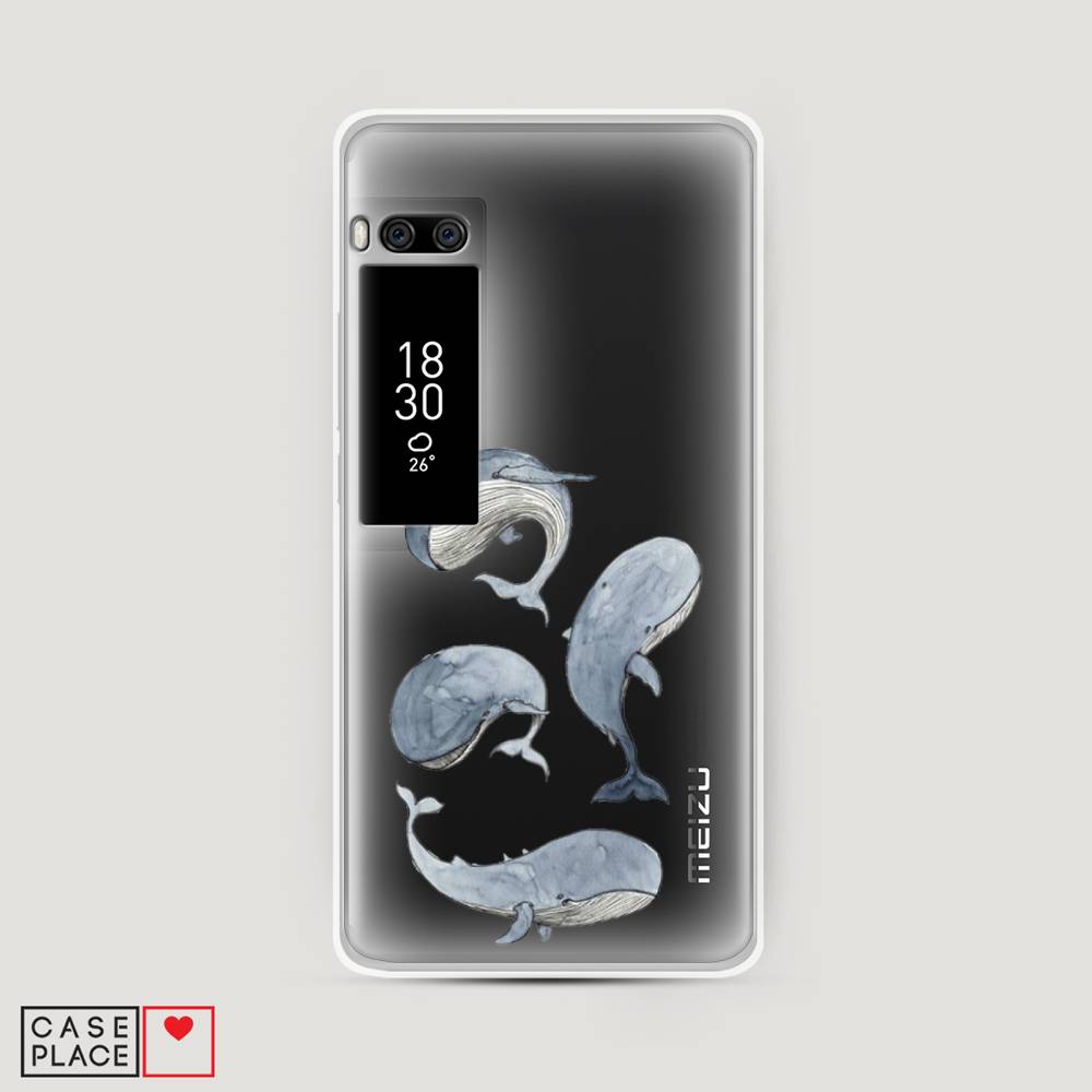 

Чехол Awog на Meizu Pro 7 "Киты", Белый;прозрачный;голубой, 71850-1