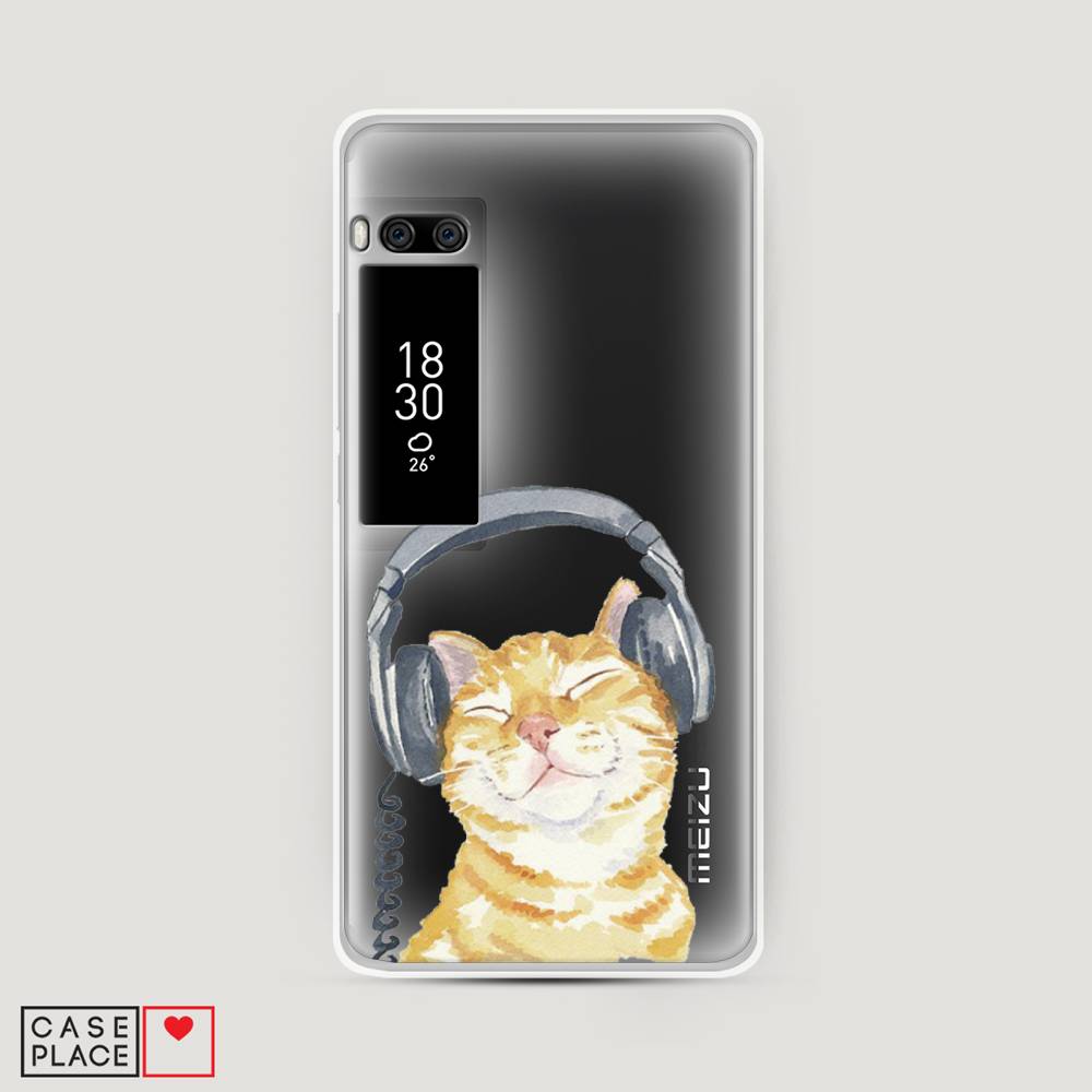 

Чехол Awog "Кот меломан" для Meizu Pro 7