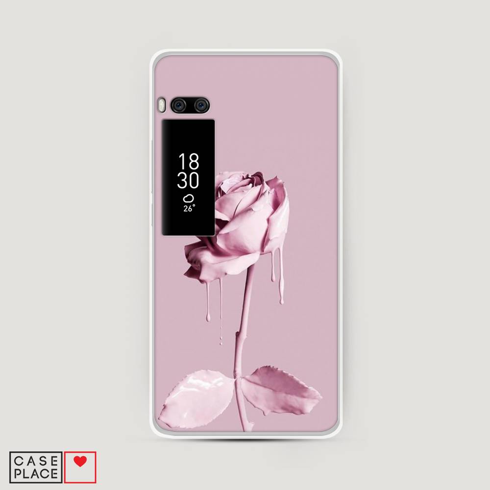 

Чехол Awog на Meizu Pro 7 "Роза в краске", Белый;розовый, 71850-8