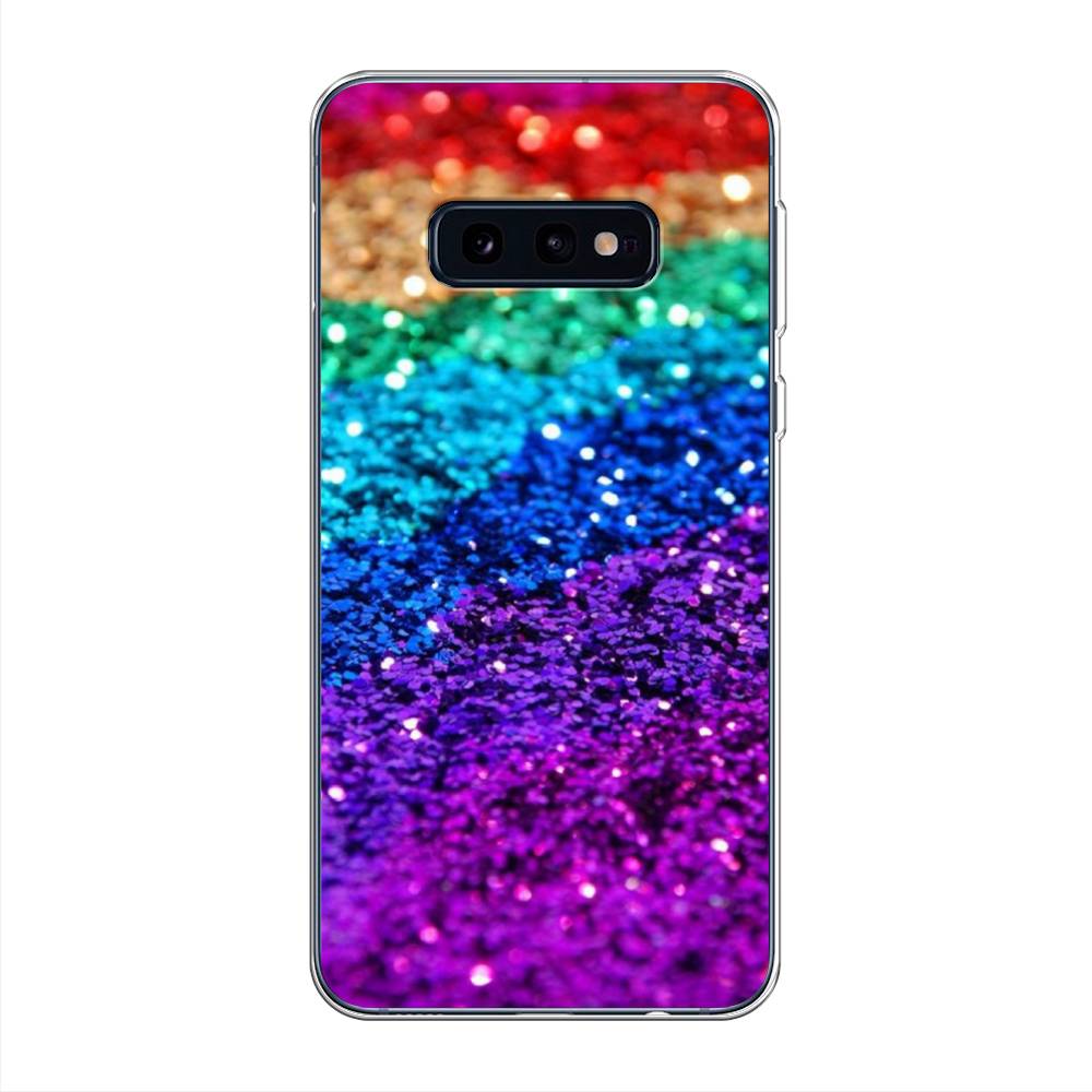 

Чехол Awog на Samsung Galaxy S10E "Блестящая радуга рисунок", Разноцветный, 27250-3