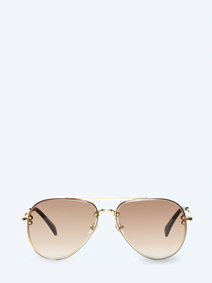 Солнезащитные очки унисекс Vitacci EV24085-4 золотые