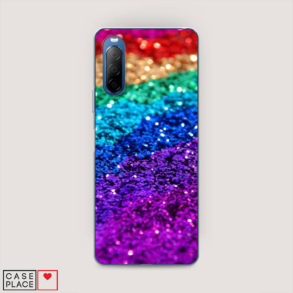 

Чехол Awog на Sony Xperia 10 II "Блестящая радуга рисунок", 54650-3