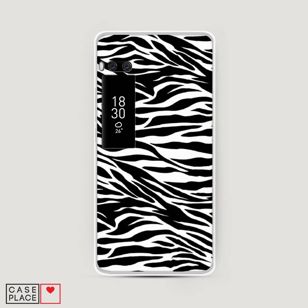 

Чехол Awog на Meizu Pro 7 "Принт зебра", Белый;серый;черный, 71850-7