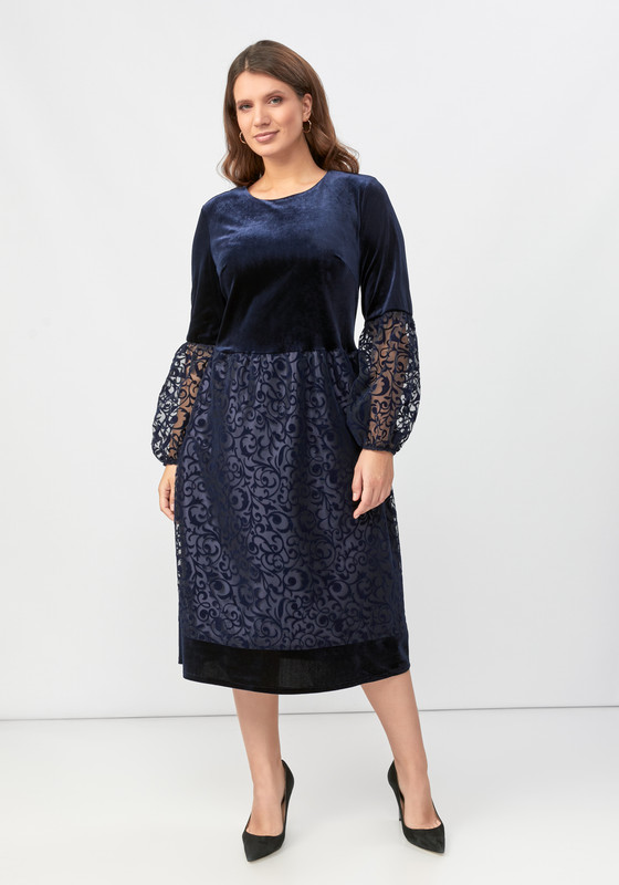 

Платье женское MIO IMPERATRICE 311510 синее 58 RU, Синий, 311510