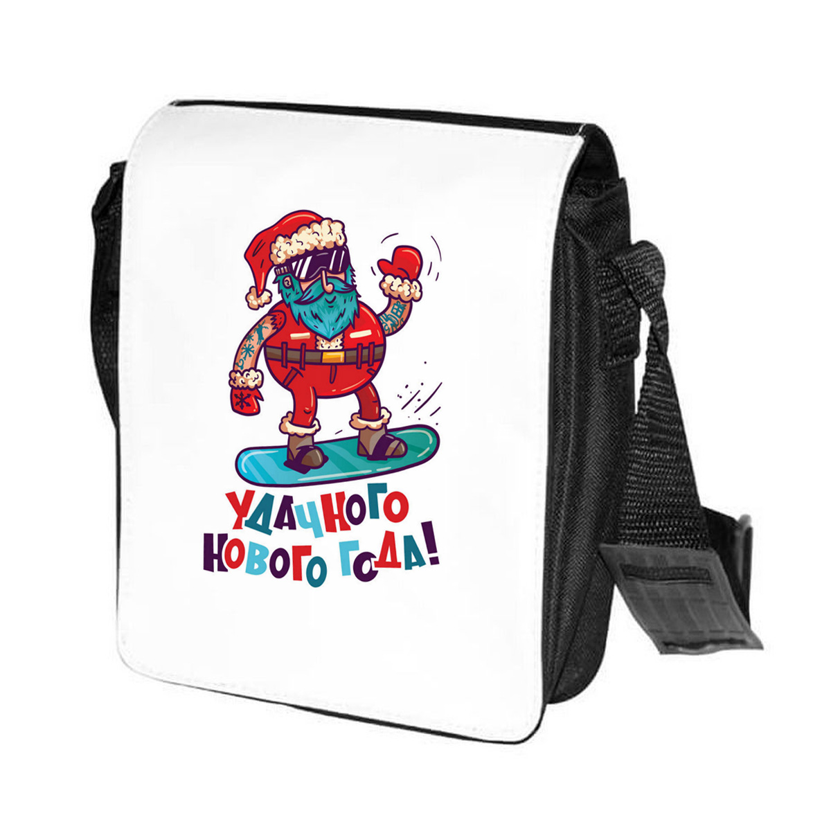 

Сумка унисекс CoolPodarok CN0151153 черно-белый, Черный;белый, CN0151153