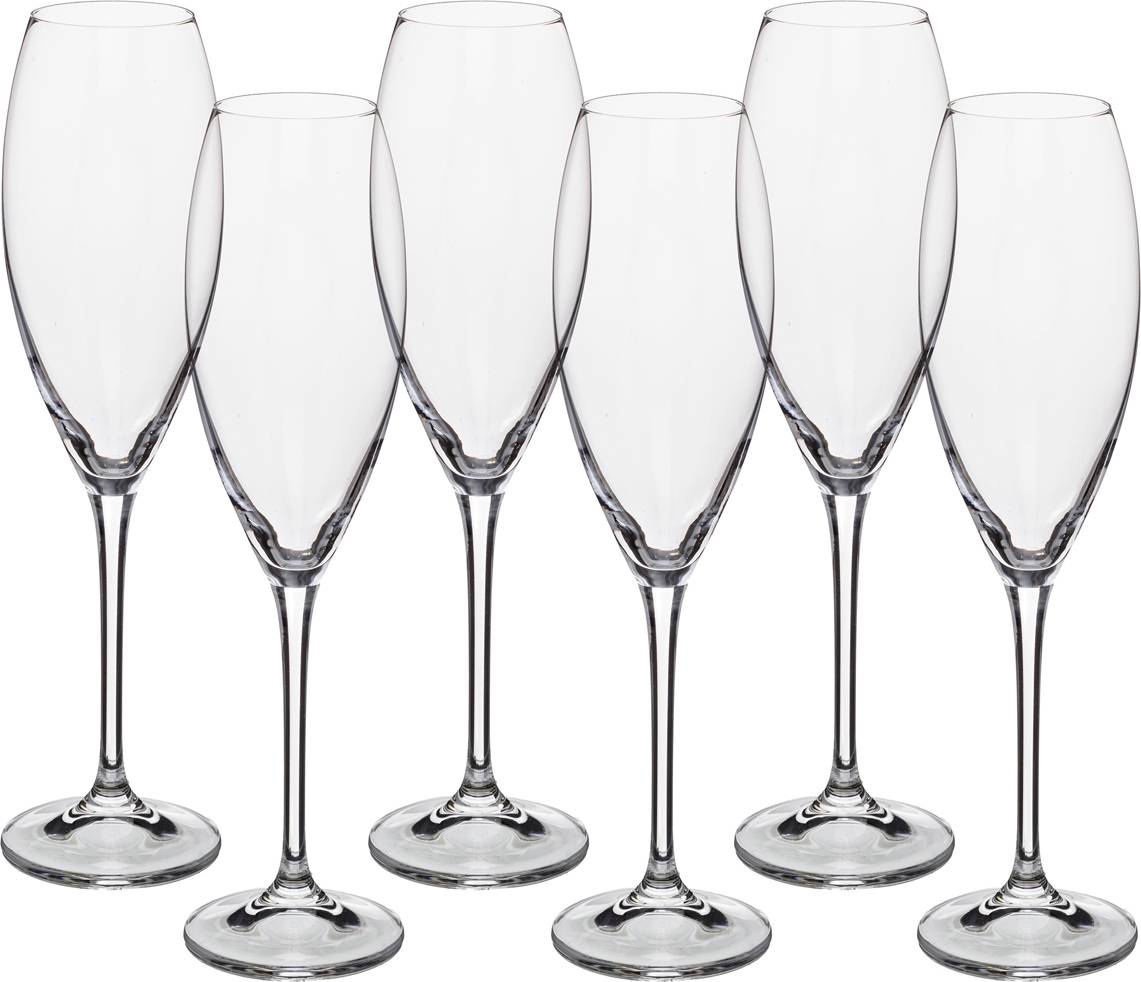 Набор бокалов для шампанского из 6 шт 