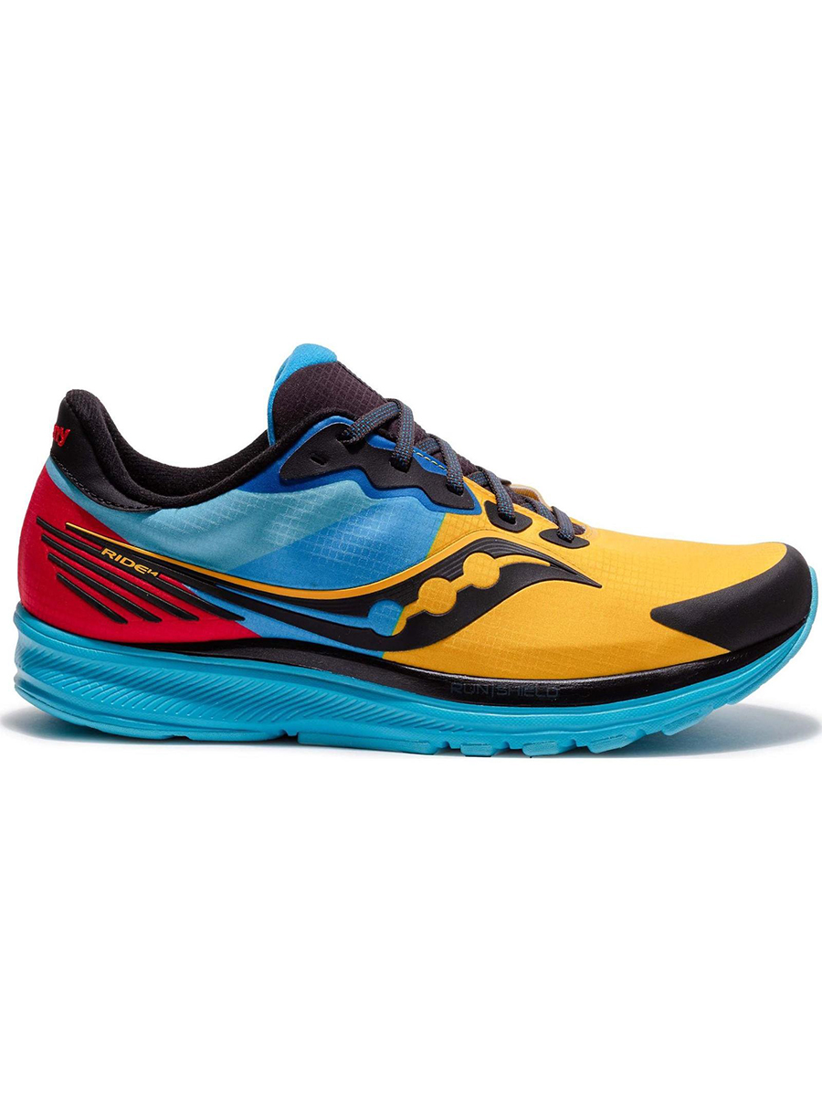 фото Кроссовки женские saucony ride 14 runshield w голубые 6.5 us