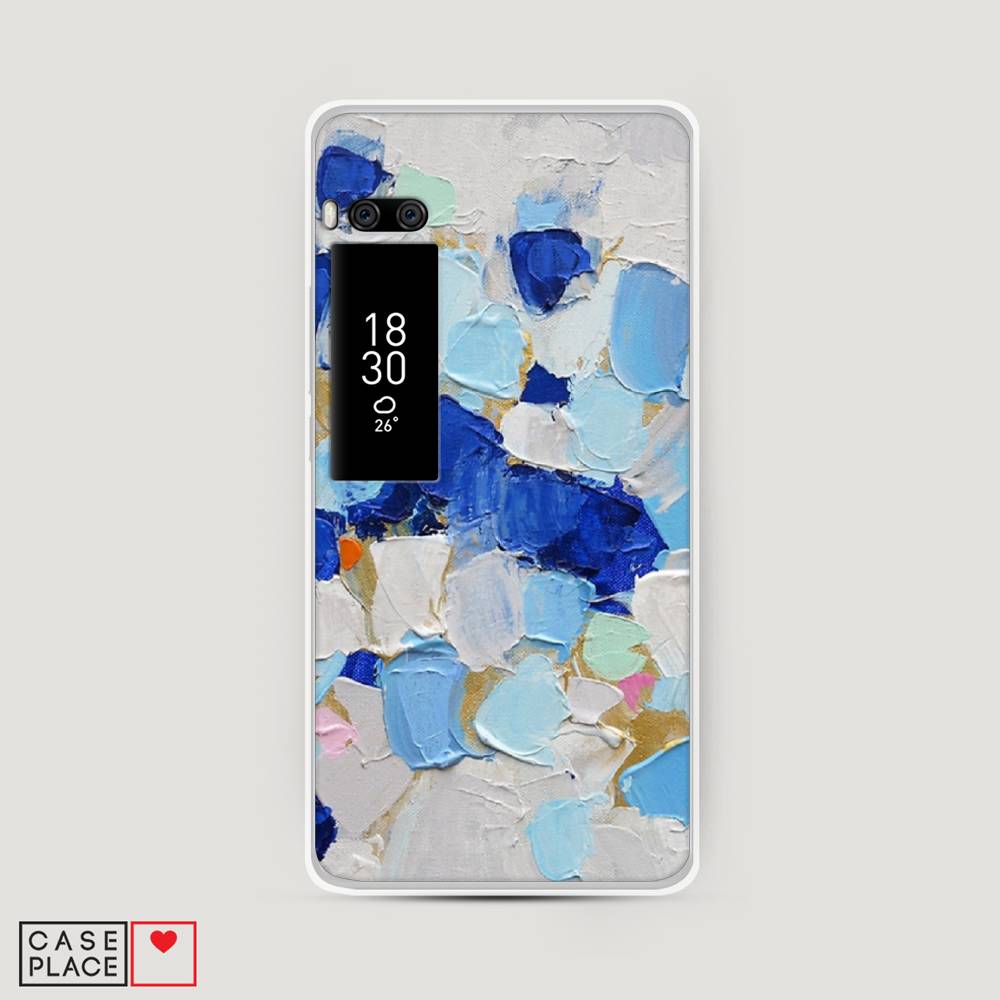 

Чехол Awog на Meizu Pro 7 "Холст сине-белый", Синий, 71850-10