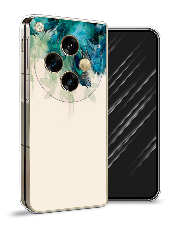 

Чехол Awog на OnePlus Open "Перья голубого цвета", Бежевый;синий;бирюзовый, 154350-1
