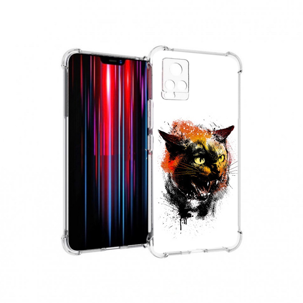 

Чехол MyPads Tocco для Vivo V20 PRO сиамский кот (PT226964.386.598), Прозрачный, Tocco