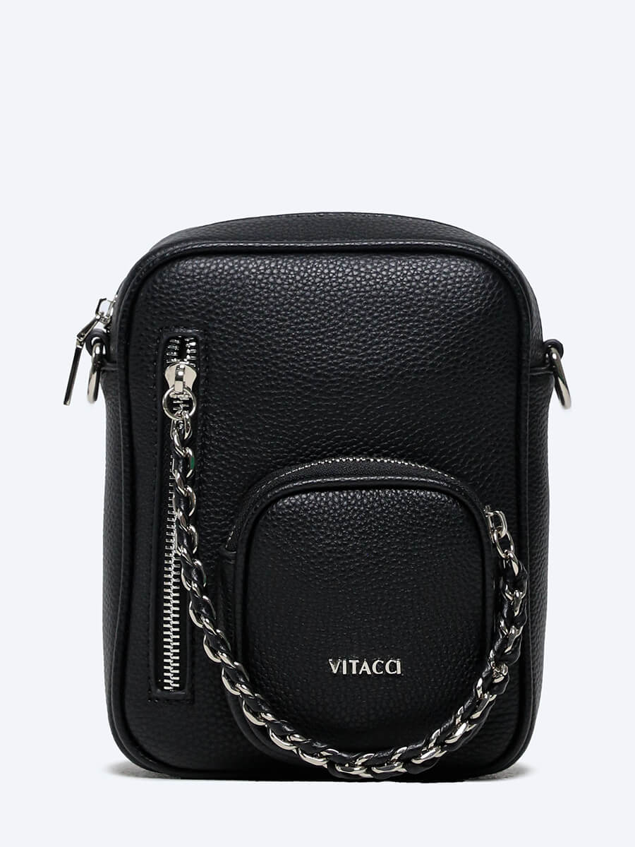 

Сумка женская Vitacci V3183-01 черная, Черный, V3183-01