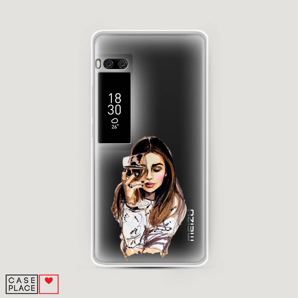 

Чехол Awog на Meizu Pro 7 "Девушка с бокалом", Коричневый;прозрачный;бежевый, 71850-7