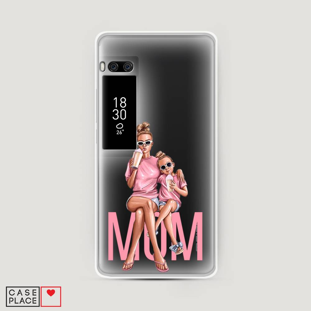 

Чехол Awog на Meizu Pro 7 "Lovely mom", Синий;бежевый;розовый, 71850-7
