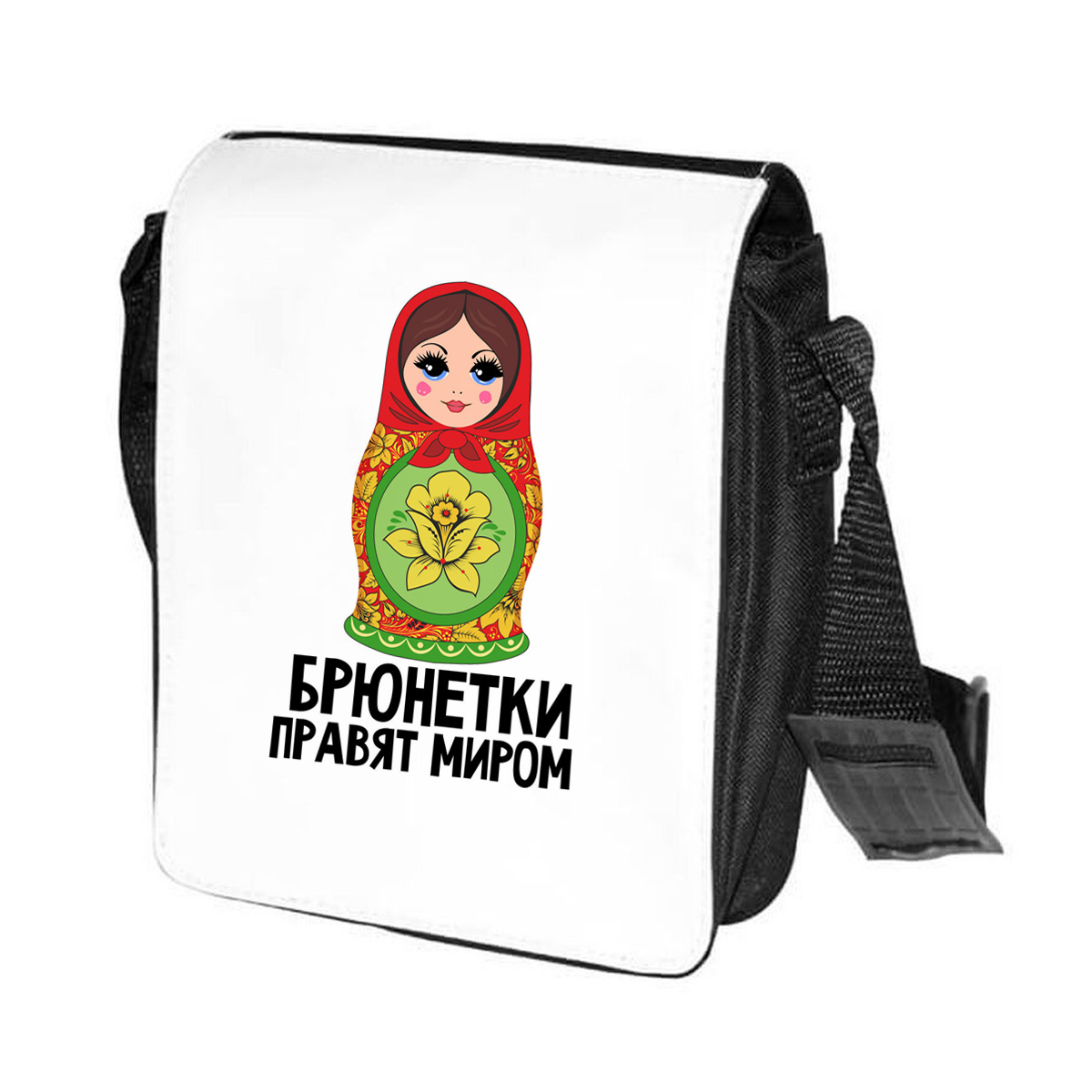

Сумка женская CoolPodarok CN0151427 черно-белый, Черный;белый, CN0151427