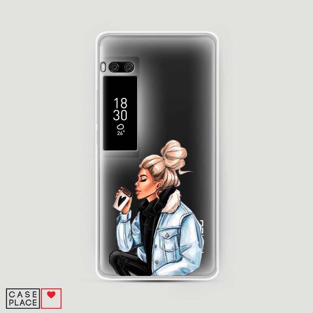 

Чехол Awog на Meizu Pro 7 "Cute girl", Коричневый;бежевый, 71850-7
