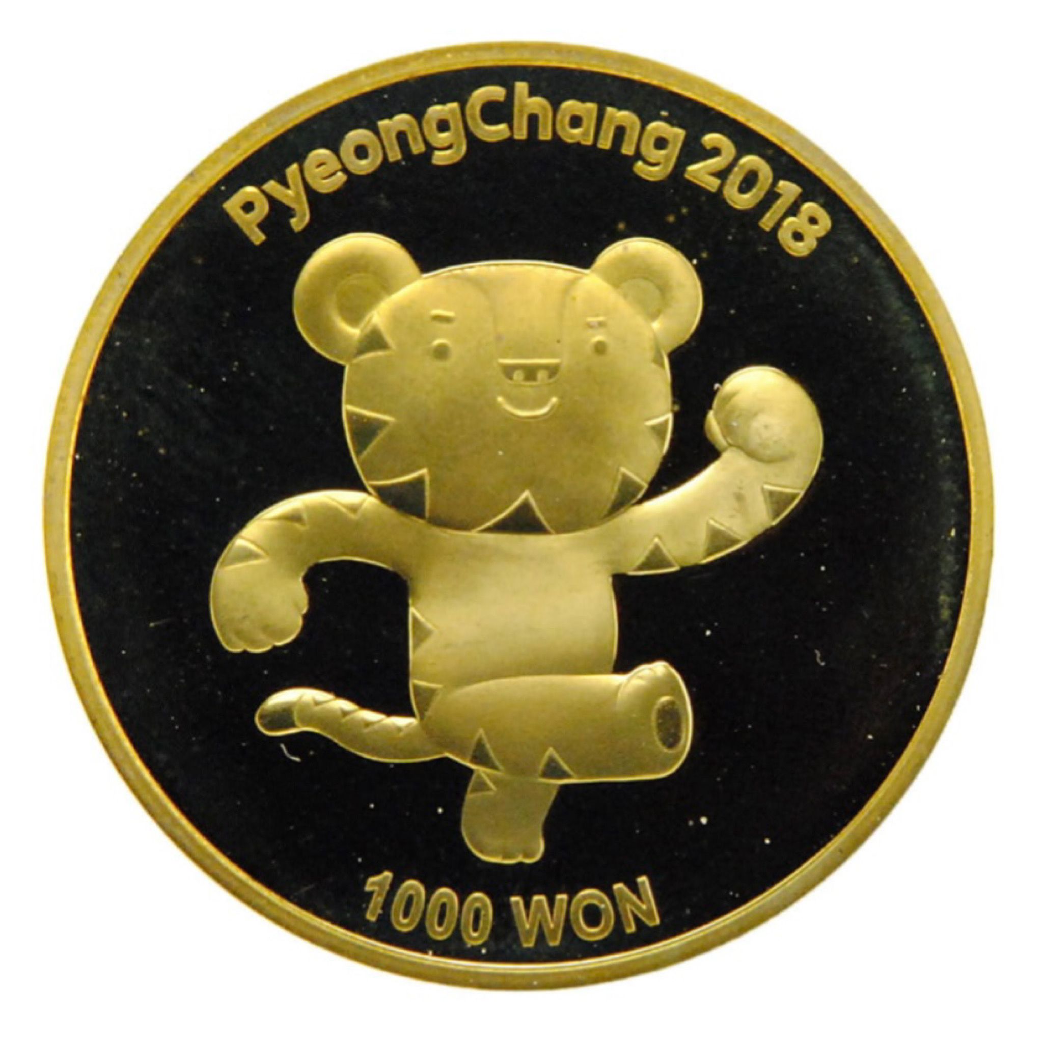 

Монета 1000 вон Сухоран в капсуле, Олимпиада 2018, Южная Корея 2017 PF