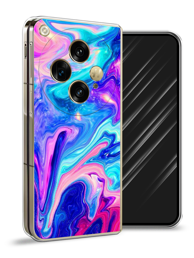 

Чехол Awog на OnePlus Open "Потеки краски", Розовый, 154350-1