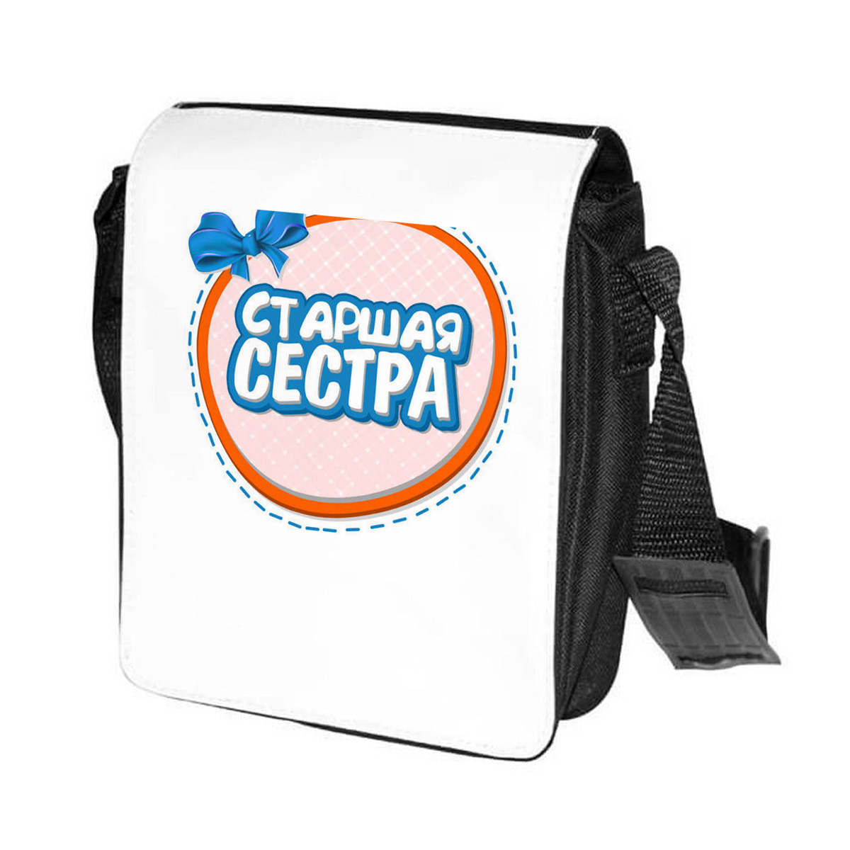 

Сумка женская CoolPodarok CN0151636 черно-белый, Черный;белый, CN0151636
