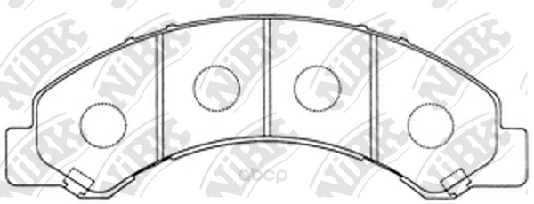 

Комплект тормозных колодок NiBK PN4464