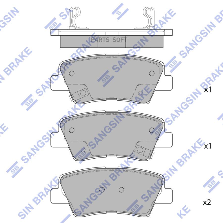 

Колодки тормозные Sangsin brake sp4458