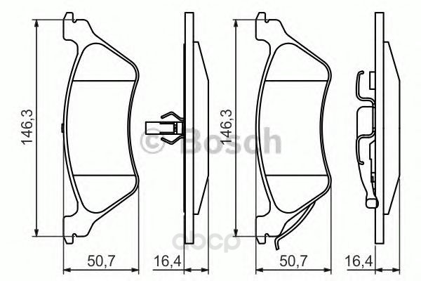 

Тормозные колодки Bosch дисковые 986424816