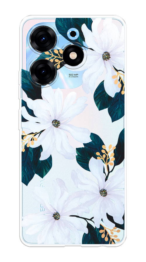 

Чехол Homey на Tecno Spark 10 Pro "Delilah Flower", Зеленый;белый, 303750-1