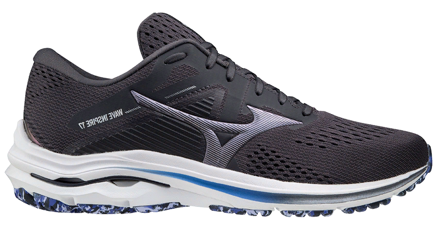 фото Кроссовки мужские mizuno wave inspire 17 черные 8 uk