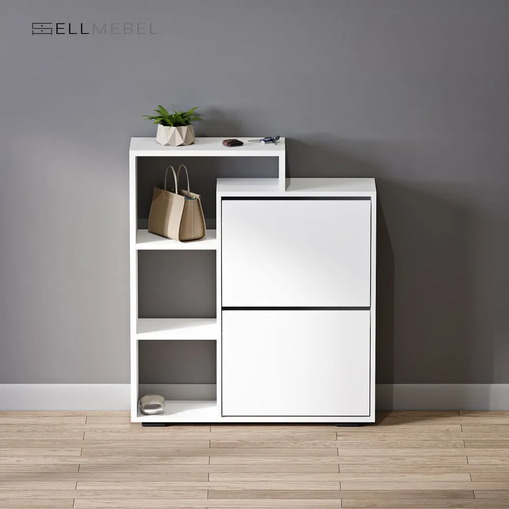 

Обувница SellMebel 76x24x87 см Белая, серия обувь1