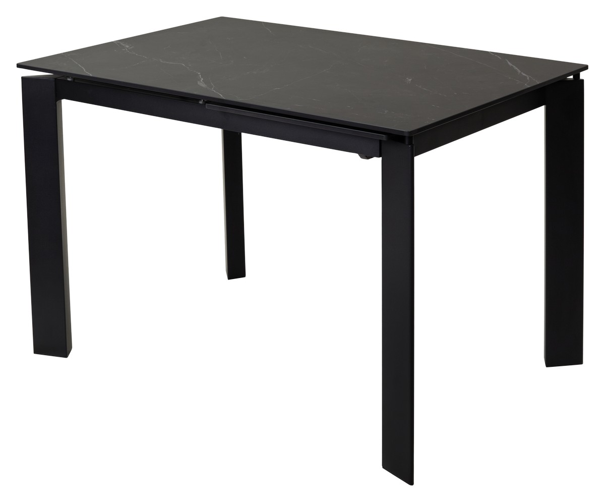 

Стол CORNER 120 MATT BLACK MARBLE SINTERED STONE/ BLACK