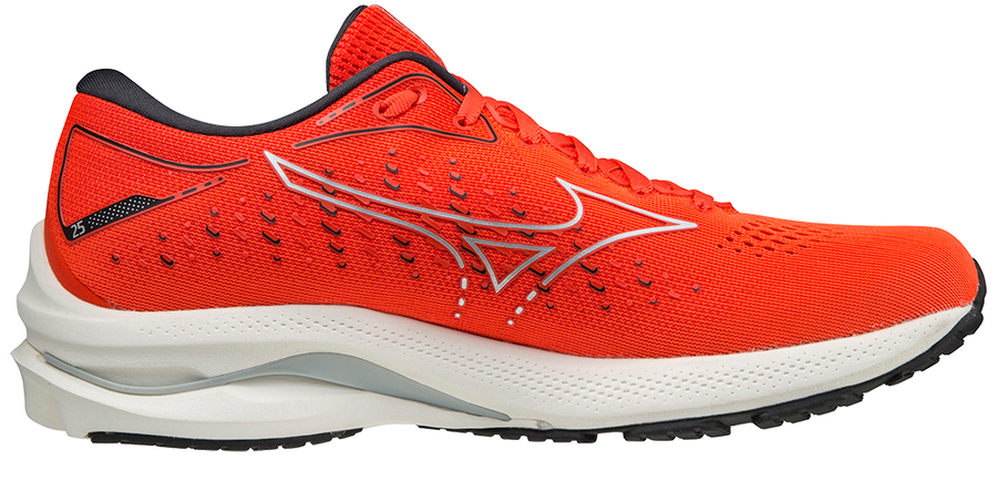 фото Кроссовки мужские mizuno wave rider 25 красные 10 uk